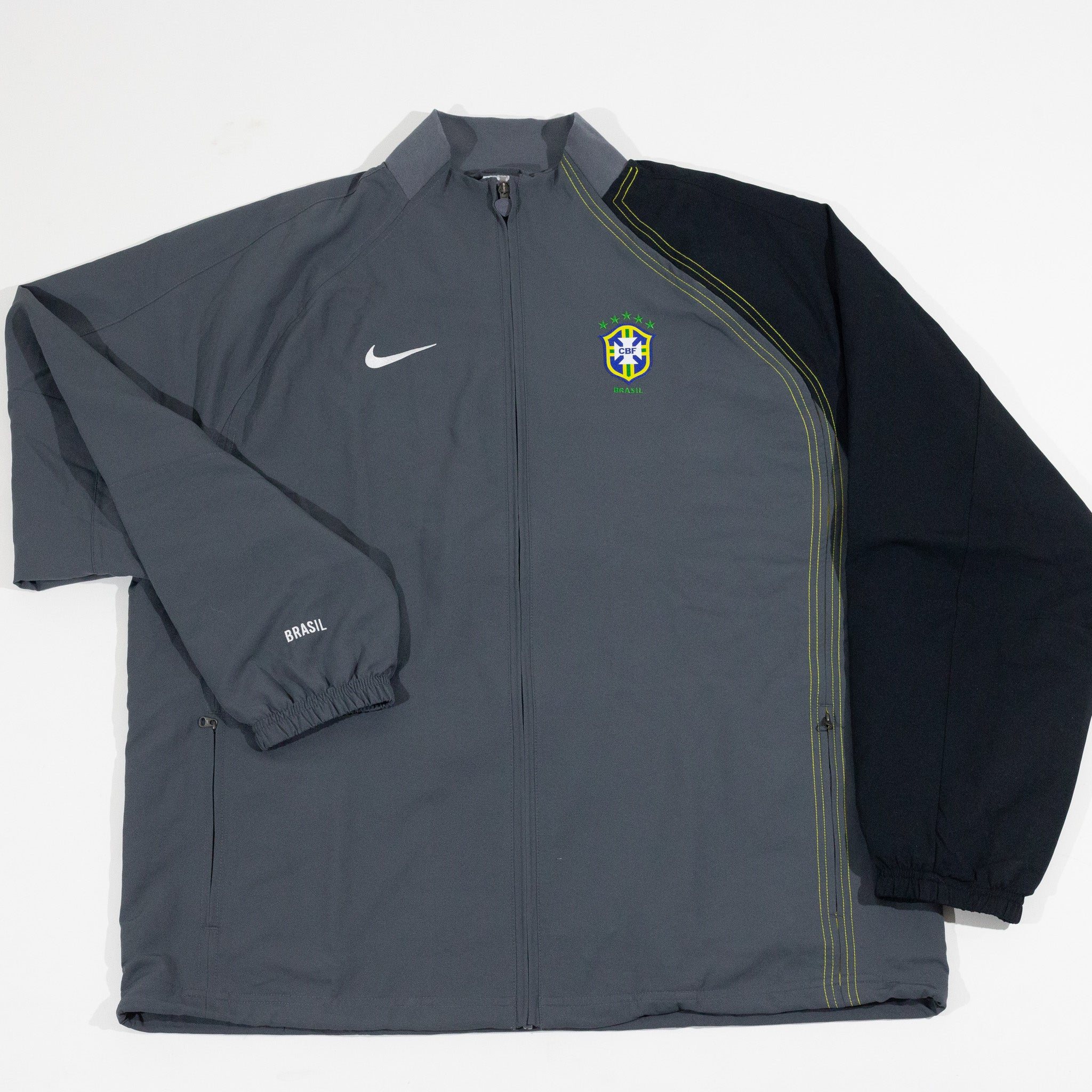 Jaqueta CBF BRASIL - Nike Track Total 90 Cinza