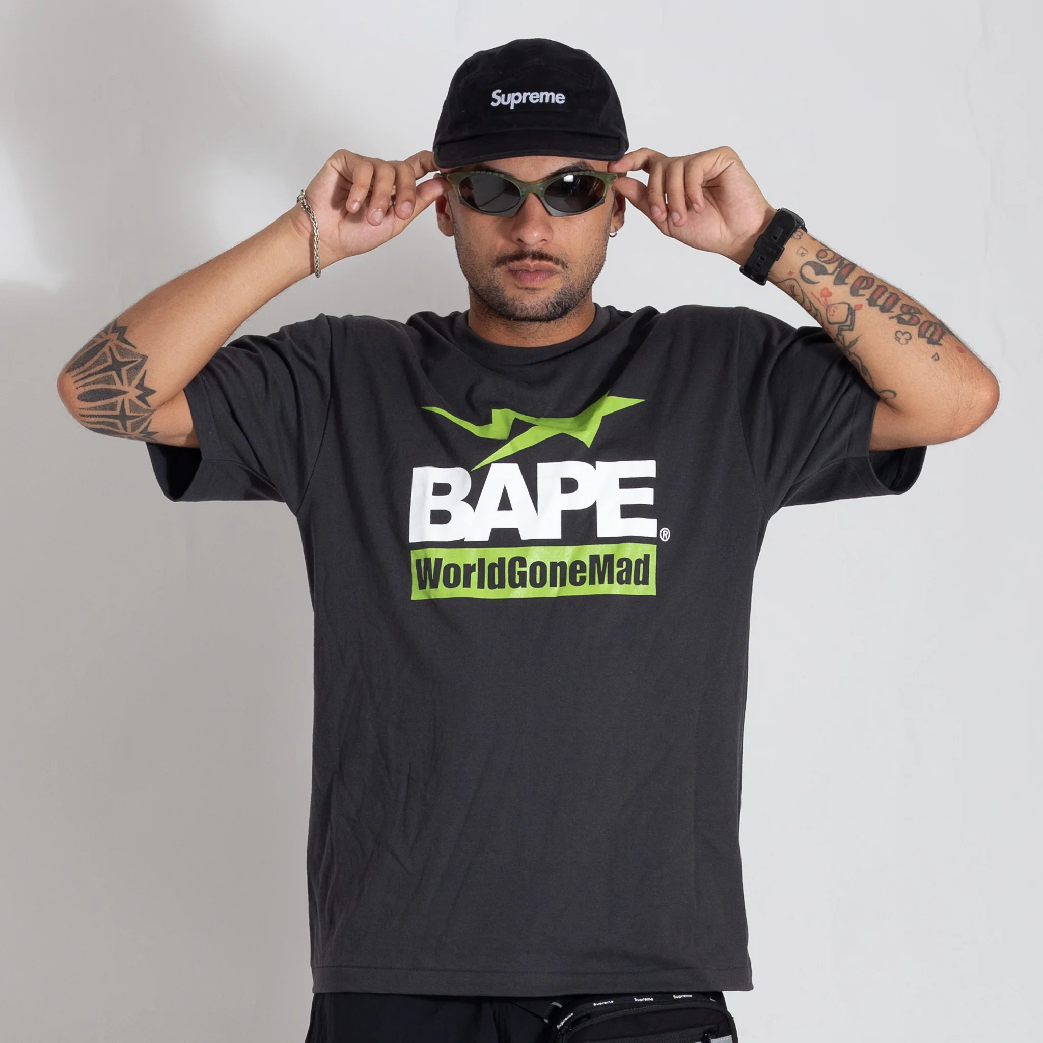 Camiseta BAPE Archive Word Gone Mad