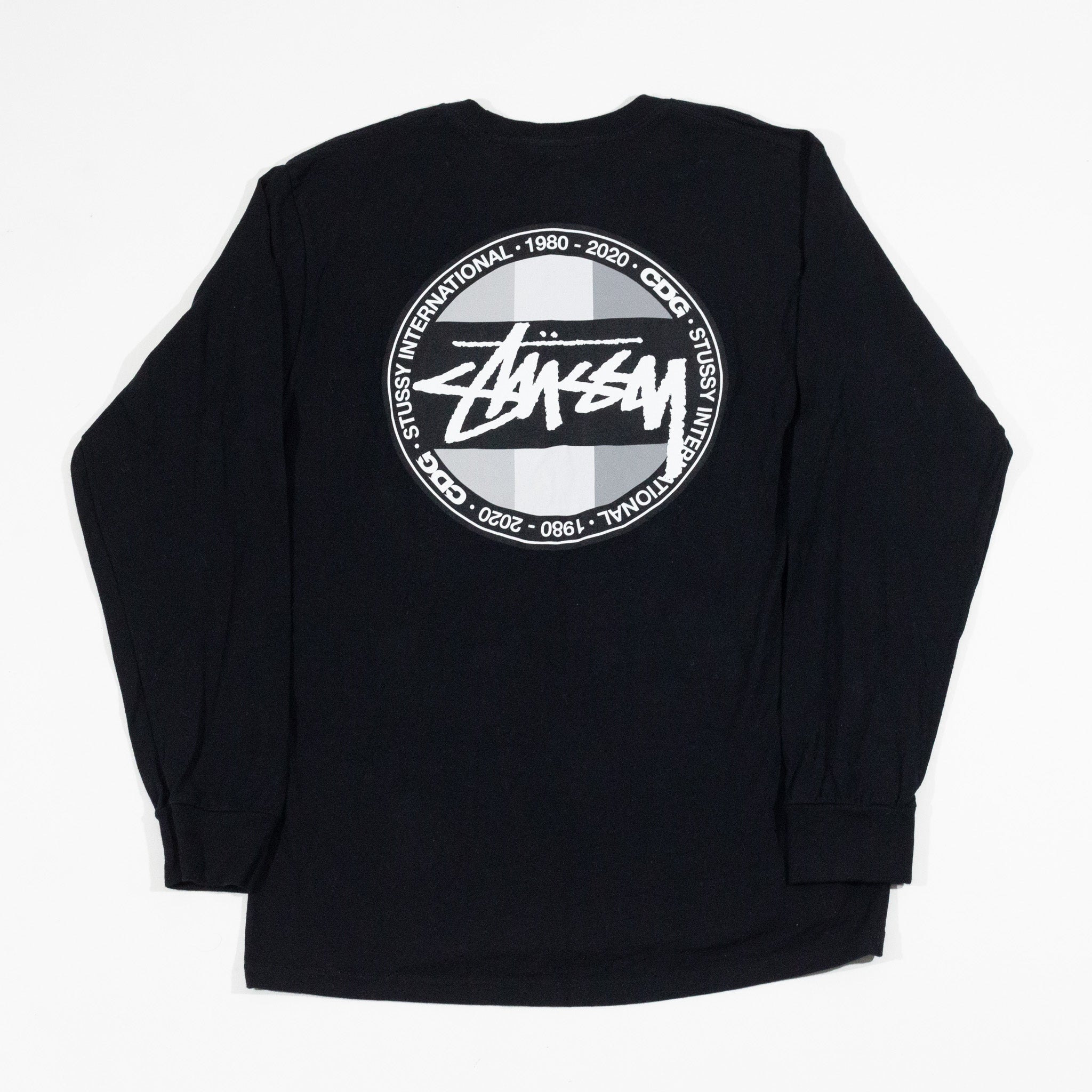 Camiseta Manga Longa Stussy x Comme Des Garçons
