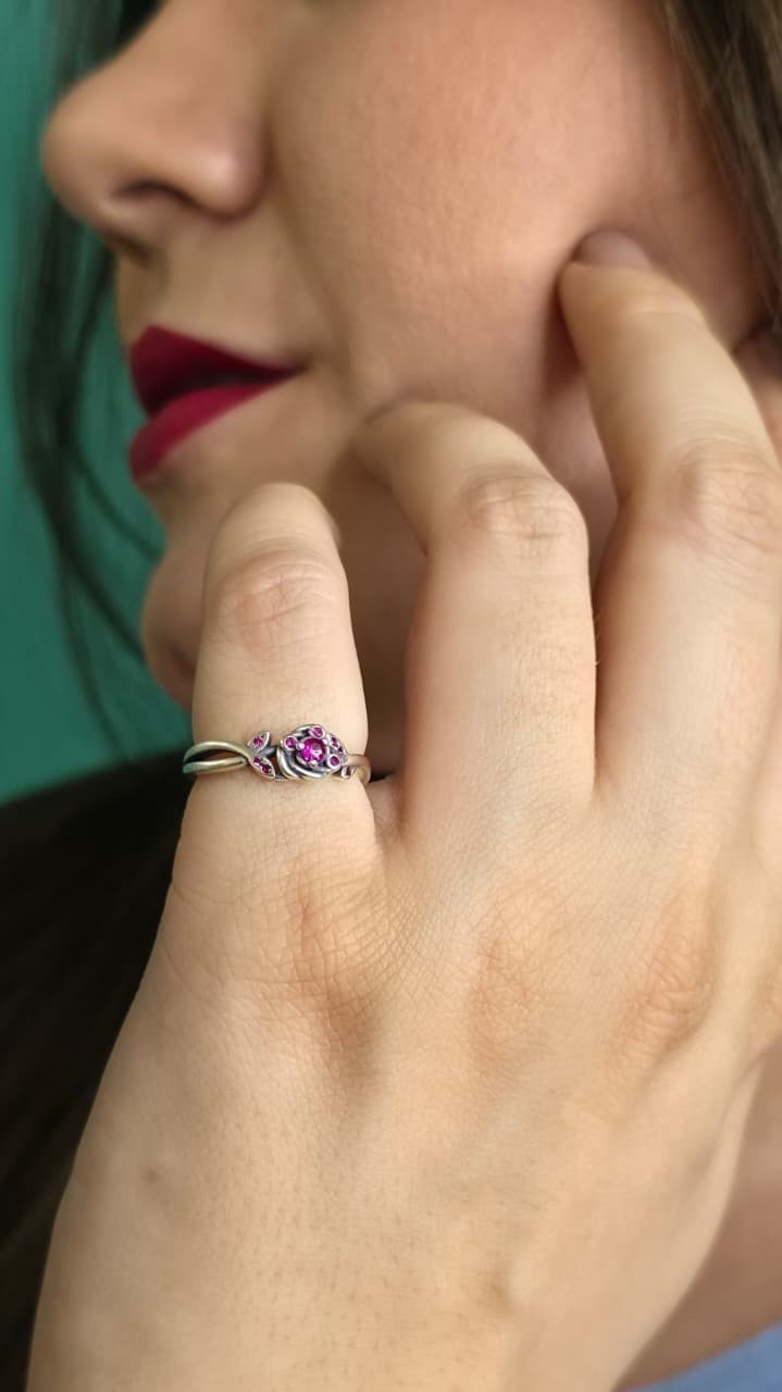 Anel Rosa Pand.