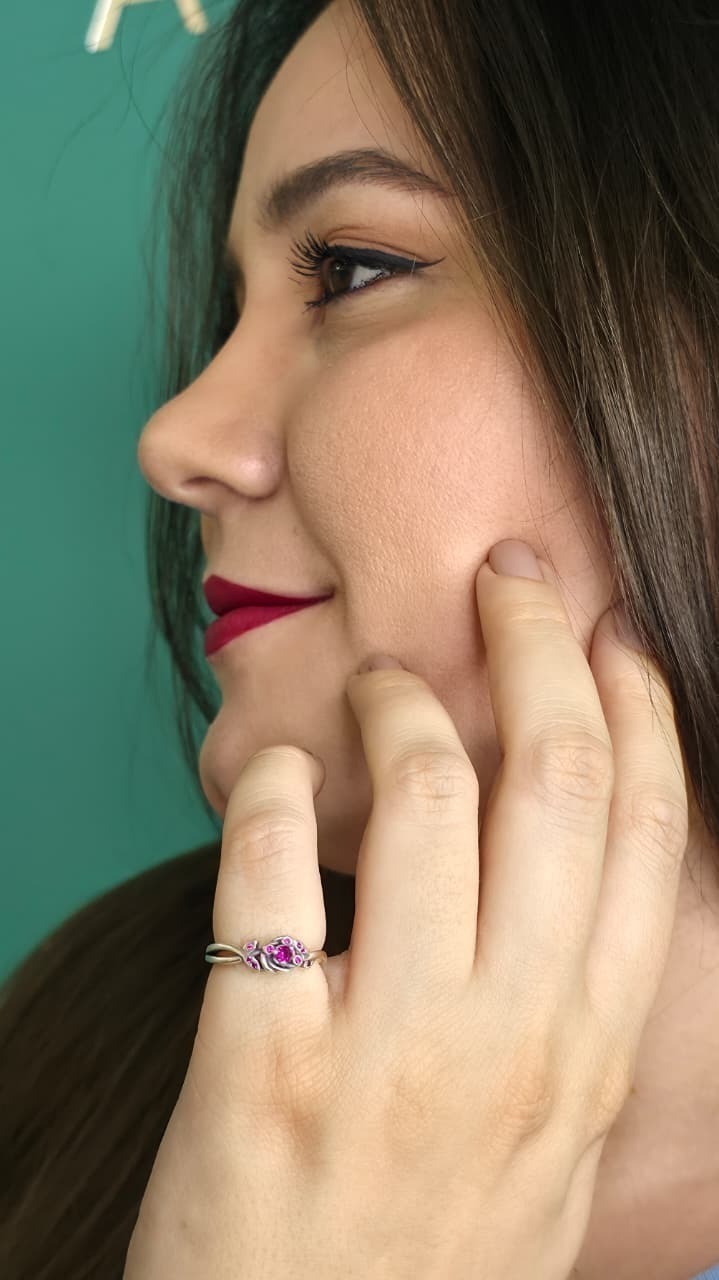 Anel Rosa Pand.