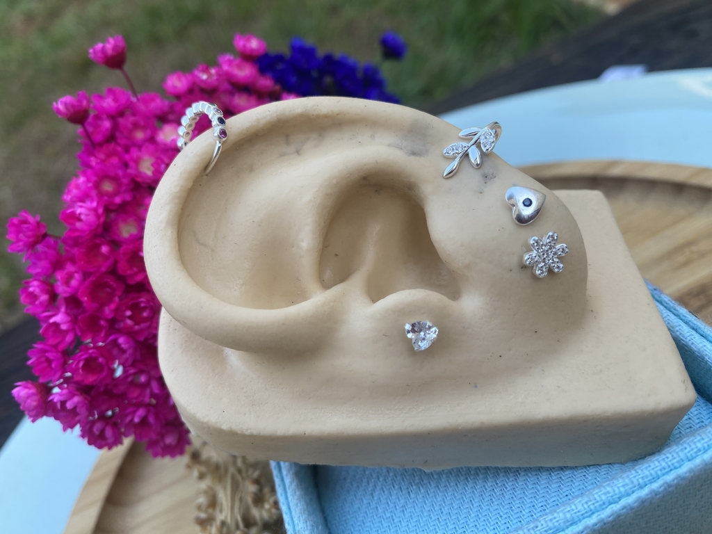 Piercing de Trágus Coração