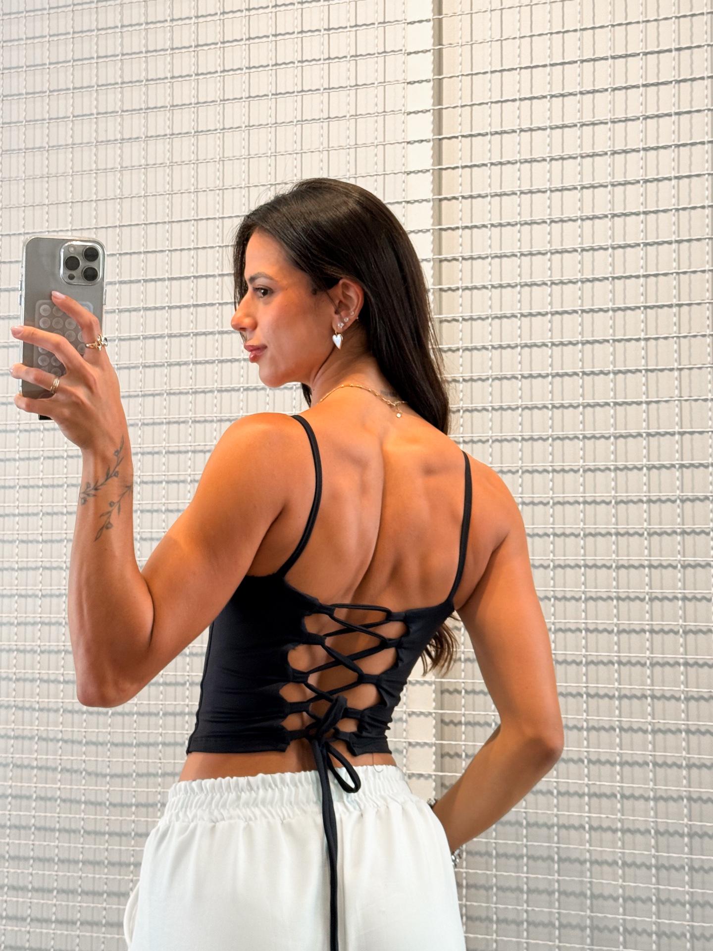 Blusa Corset Trançada