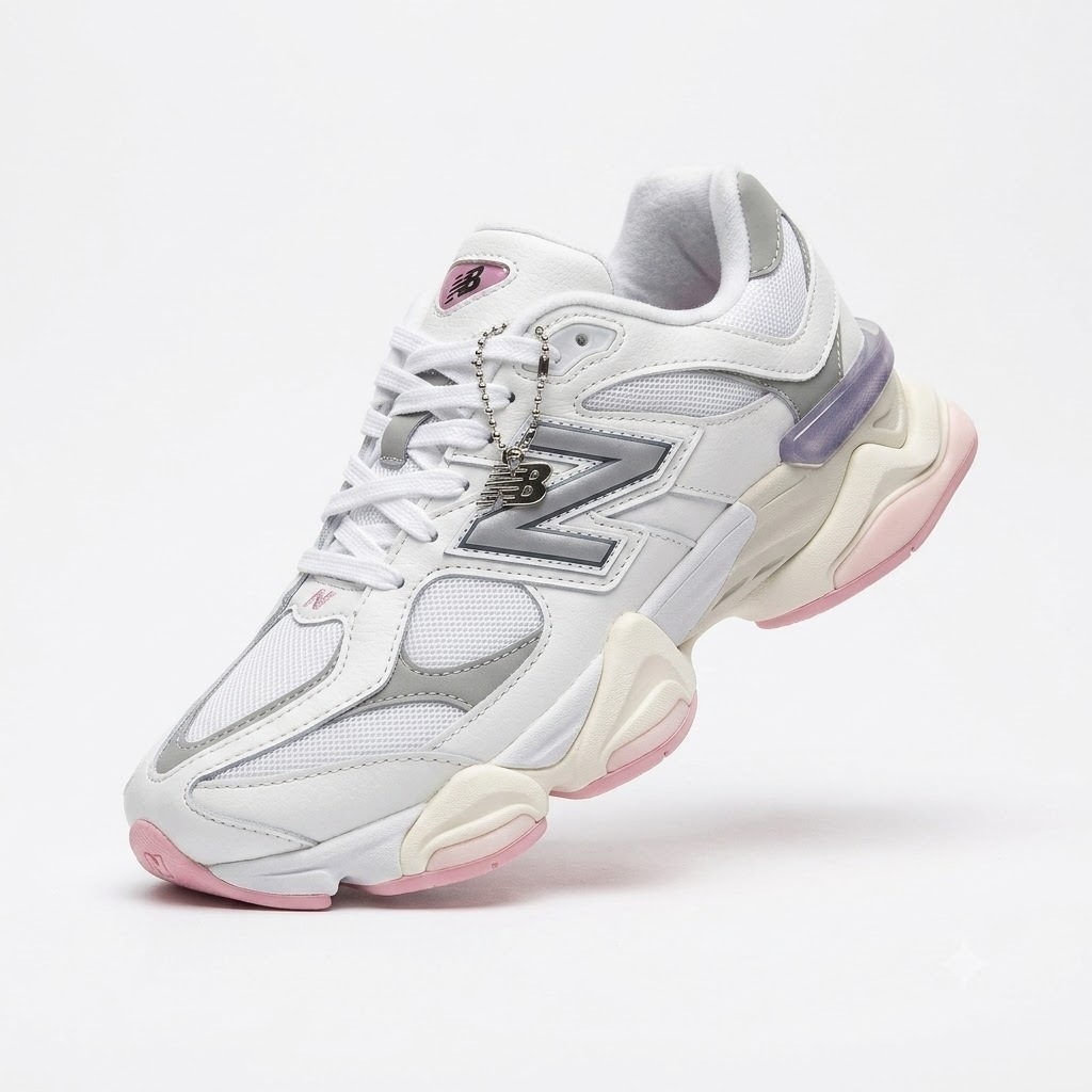 New Balance 9060 Branco Rosa