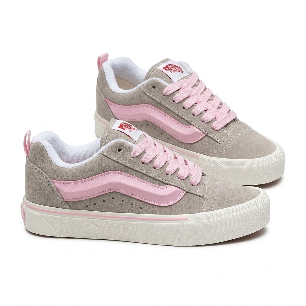 Vans Knu Cinza/Rosa