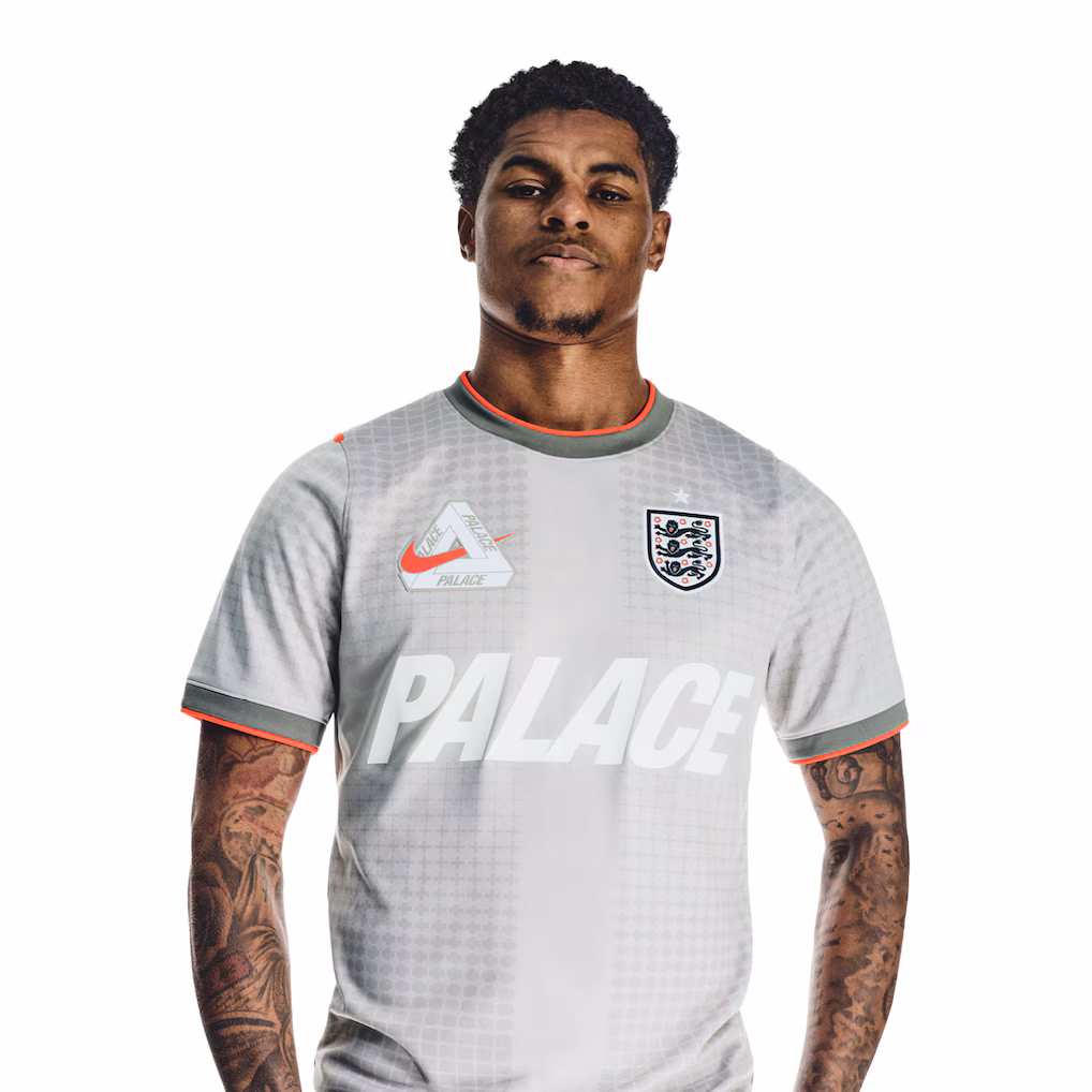 Camiseta England Nike x Palace Pre Match Top - Pewter Grey